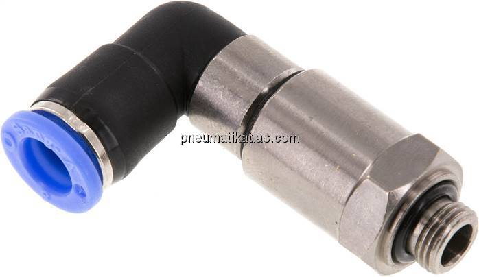 Winkel-Schnelldrehverschraubung G 1/8"-8mm, IQS-Standard