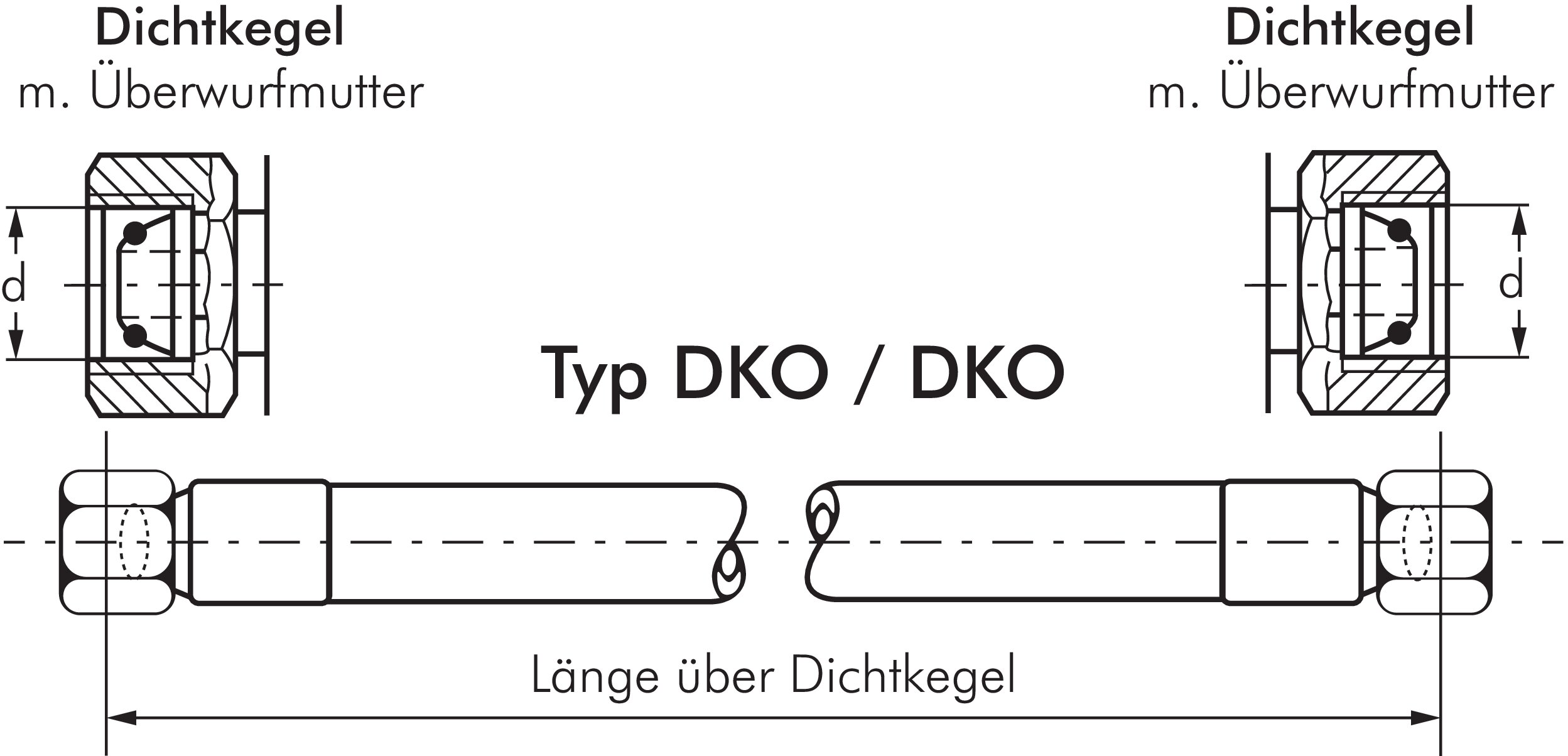 Zeichnung: Hydraulikschlauch (DKO / DKO)