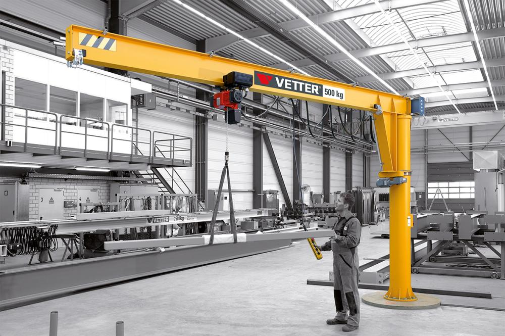 Säulenschwenkkran M 360 2000 kg 5000 mm m. E-Zug Vetter Krantechnik