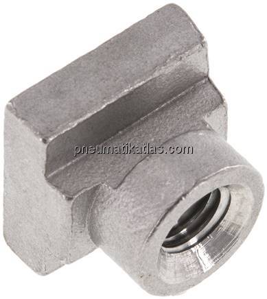 Tragschienenmutter schwere Baureihe, M 10, 1.4571