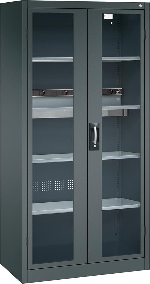 Akkuladeschrank BASIC mit Sichtfenstertüren