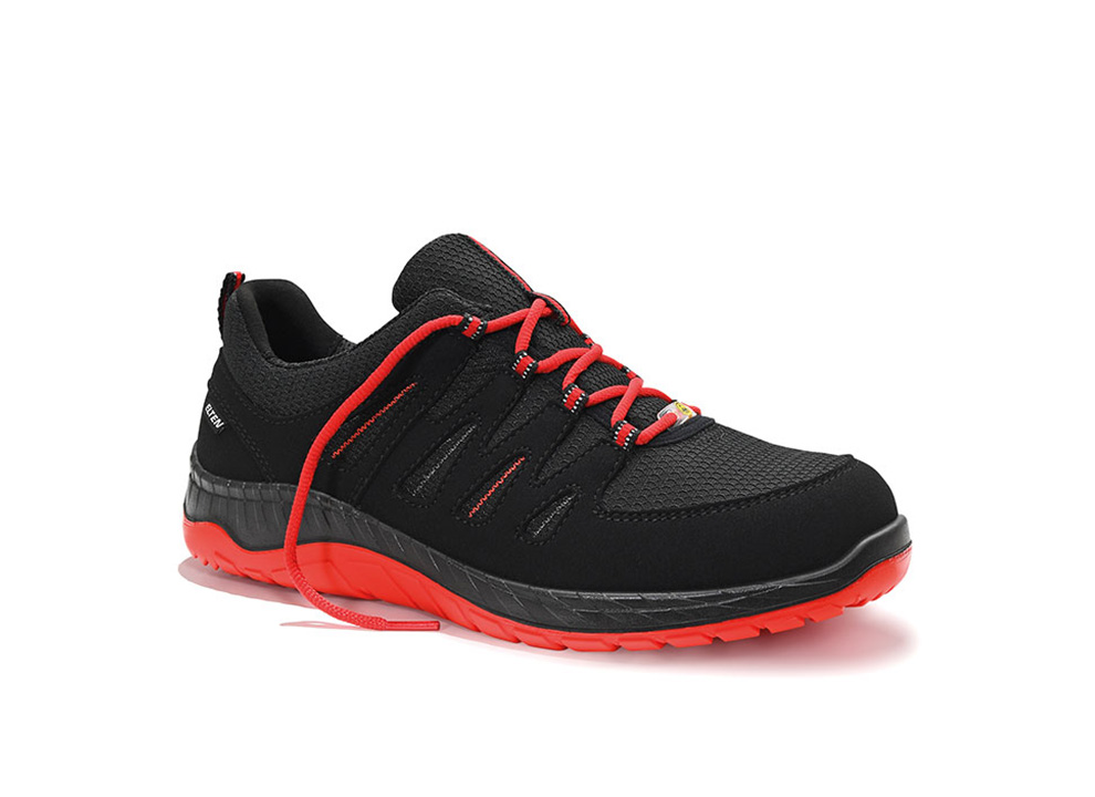Berufshalbschuh MADDOX black-red Low ESD O2