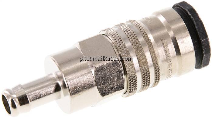 Kupplungsdose (NW10) 10mm Schlauch, Messing / Stahl