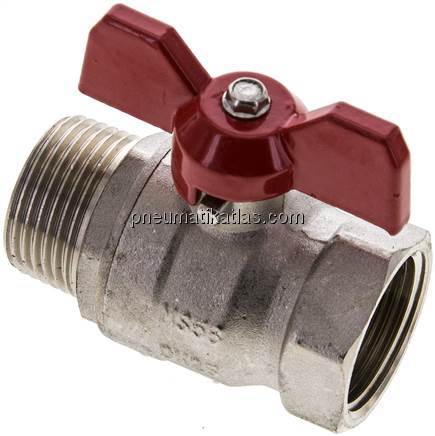 Messing-Kugelhahn, Eco-Line, R 1" / Rp 1", 0 - 25bar