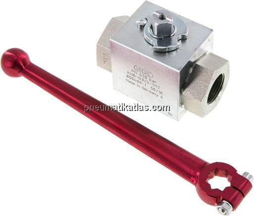 Hochdruck-Kugelhahn, Stahl, G 3/4", 0 - 420bar