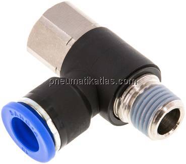 Winkel-Steckanschluss, I/A R 1/4"-10mm, IQS-Standard