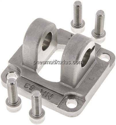 ISO 15552-Gabelschwenkbefestigung 63 mm, 1.4401