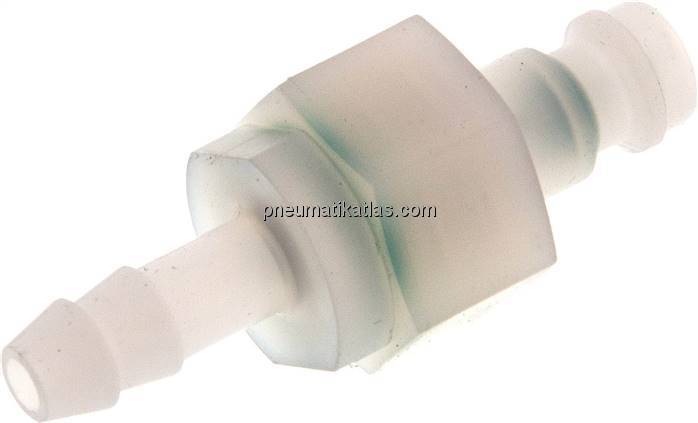 Kupplungsstecker (NW5) 6 (1/4")mm Schlauch, PVDF