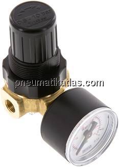 Mini-Druckregler G 1/8", 0,2 - 6 bar, nicht rücksteuerbar