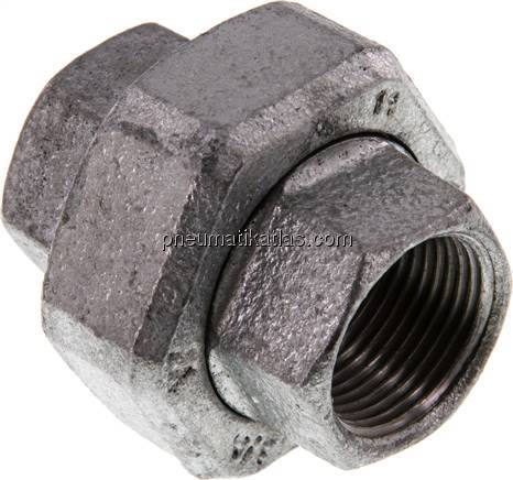 Verschraubung kon. dichtend Rp 3/4" (IG),Temperguss verzinkt