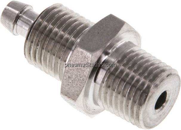 Gerades Gewindestück NPT 1/8"-6x4mm, 1.4571