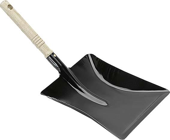 Kehrschaufel Metall schwarz 22 cm breit