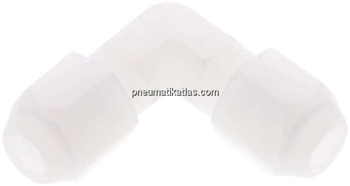 Winkel-Schlauchverbinder 6x4mm, Polypropylen