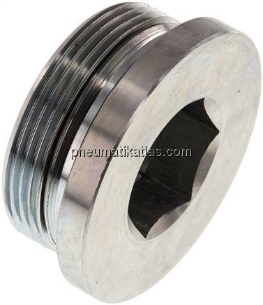 HD-Verschlussstopfen Innenskt. M 48x2, Stahl verzinkt