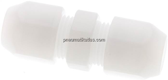 Gerade Schlauchverbindung 12x9mm, PVDF (FDA)