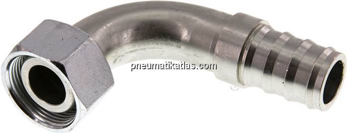 90°-Steckanschluss 28 L Überwurfmutter, 25,4mm GSP-Schl.