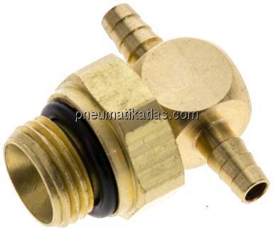 T-Steckanschluss, G 1/8"-3mm innen, Messing