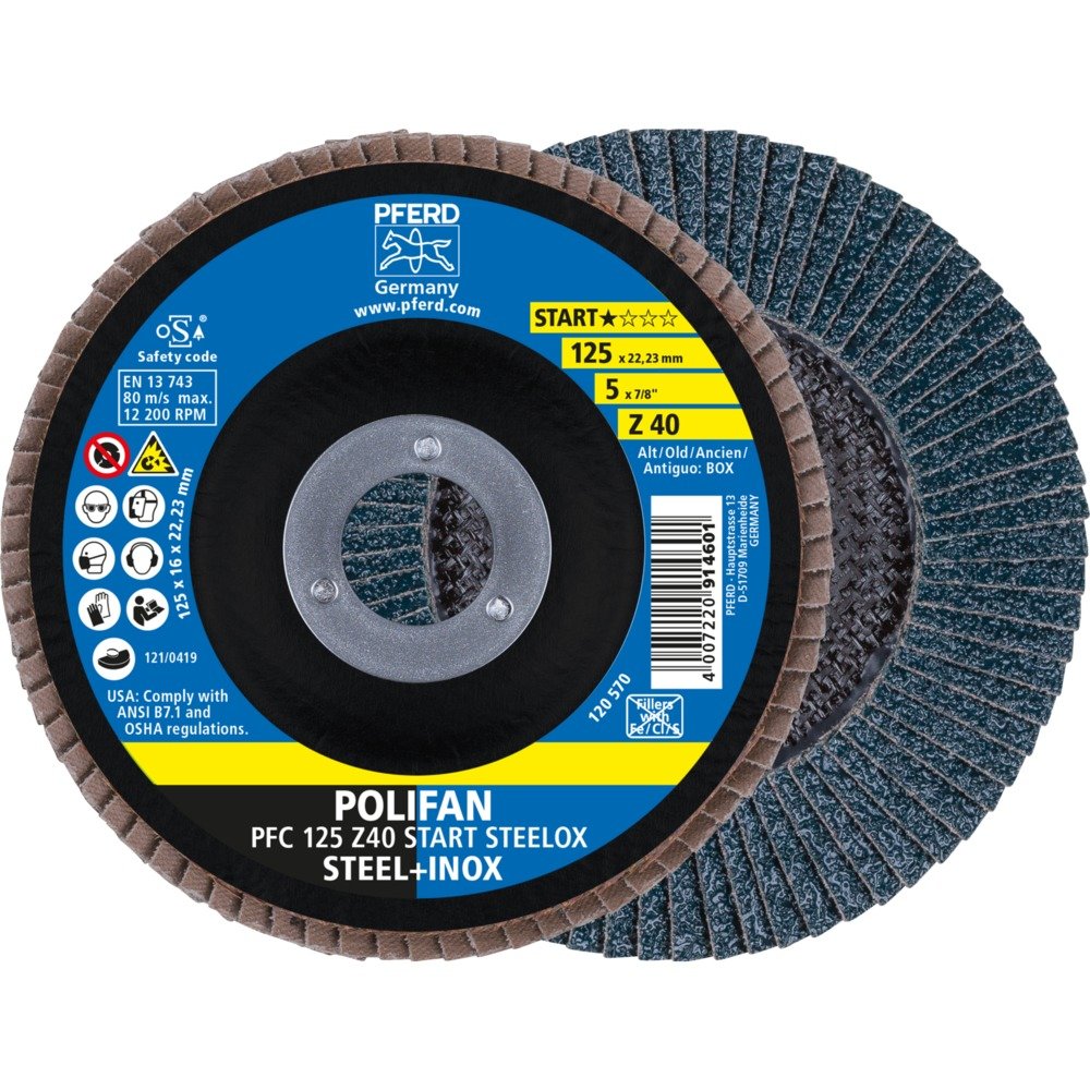 POLIFAN-Fächerscheiben PFC 125 Z 40 Z-START