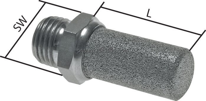 Exemplarische Darstellung: Edelstahl Schalldämpfer