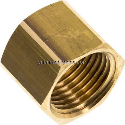 Überwurfmutter Messing, G 1/2", 6 / 9 / 13 mm