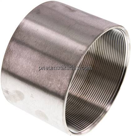 Rundmuffe Rp 4"-Rp 4", 1.4408