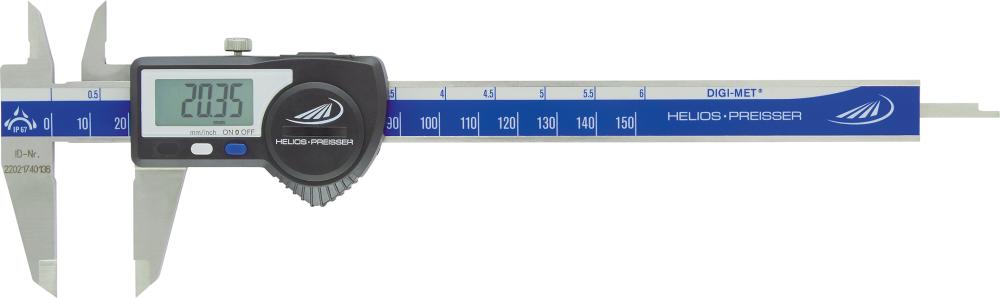 Digi.Taschenmess. IP67 150mm m.Daten ET HP