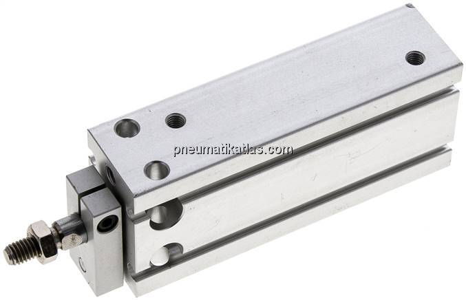 Direktmontagezylinder, Kolben 20mm,Hub 50mm, verdrehgesicherte Kolbenstange