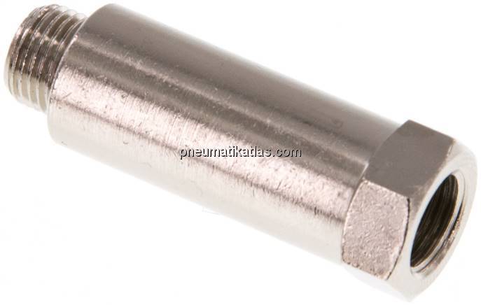 Gewindeverlängerung G 1/8"-36mm, Messing vernickelt