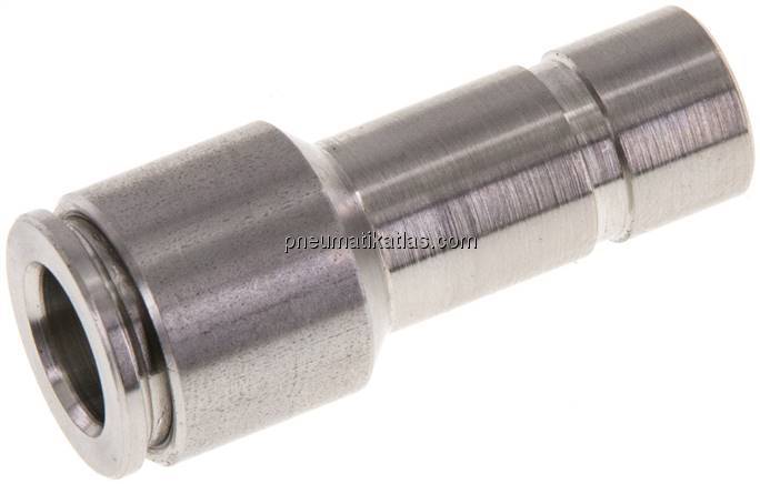 Reduzierung 10mm Stecknippel x 8mm Schlauch, IQS-Edelstahl