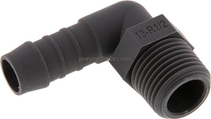 Winkel-Gewindetülle R 1/2"-13 (1/2")mm, PA 6