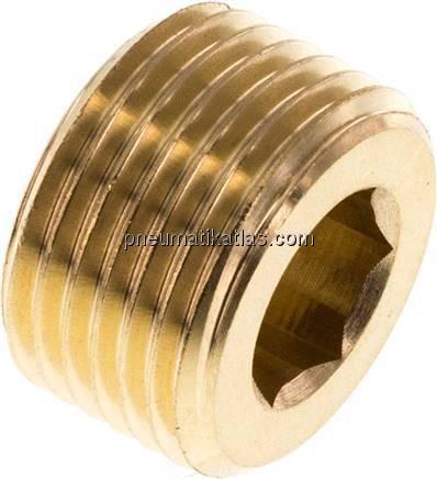Verschlussstopfen Innenskt. G 3/8", Messing