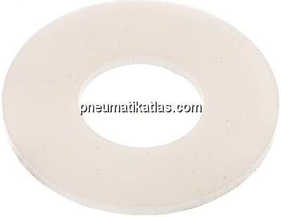 Flanschdichtung DN 15, 22x50x3 mm, Silikon