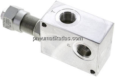 Druckbegrenzungsventil 3x G 1/2", 30 - 100 bar, max. 80 l/min