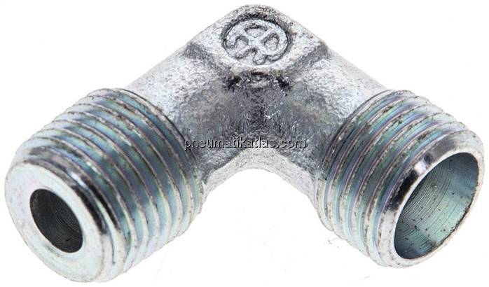 Winkel-Schneidringverschraub. NPT 1/8"-6 LL (M10x1), ohne Mutter & Schneidring, 