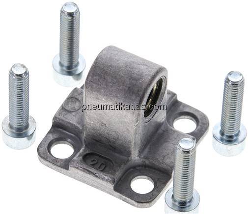 Laschenschwenkbefestigung für Kompaktzylinder 20 mm