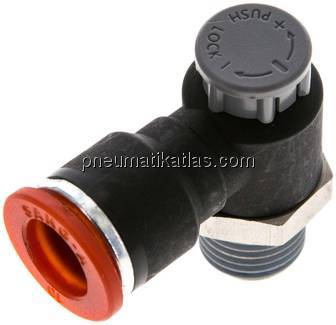 Kompakt-Drosselventil R 1/4"-10mm,zuluftregelnd