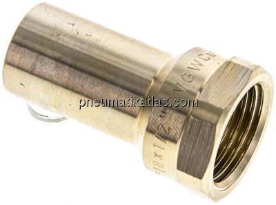 Pressfitting, Übergangsmuffennippel 18mm außen/Rp 1/2" IG