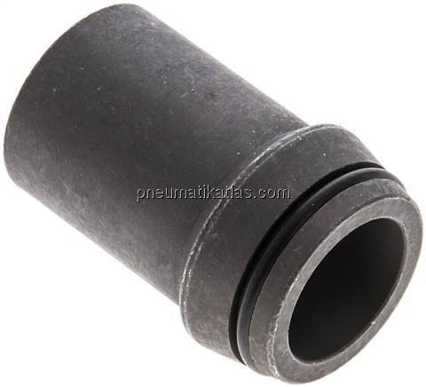 Anschweißnippel 30 x 4mm, Stahl phosphatiert