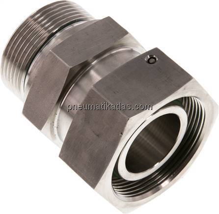 Einstellb. Schneidringverschr. G 1-1/2"-38 S, 1.4571