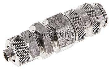 Schott-Kupplungsdose (NW5) 8x6mm Schlauch, Edelstahl