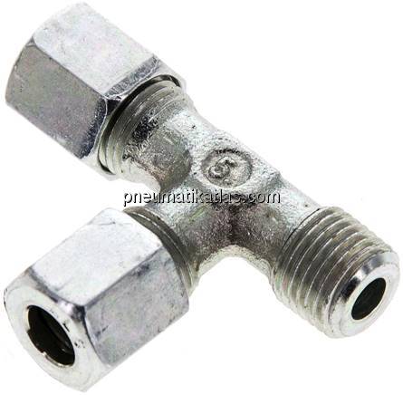 LE-Schneidringverschraubung M 10x1 (konisch)-6 LL (M10x1), Stahl verzinkt