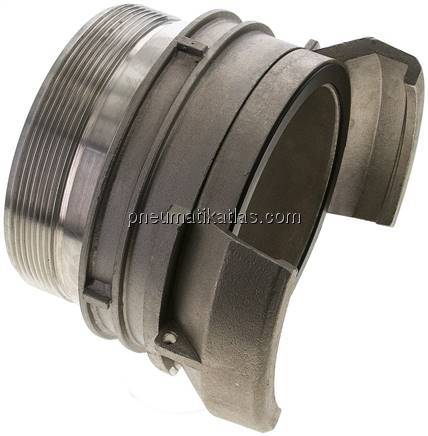 Guillemin-Kupplung G 4" (AG), Edelstahl, mit Verriegelung