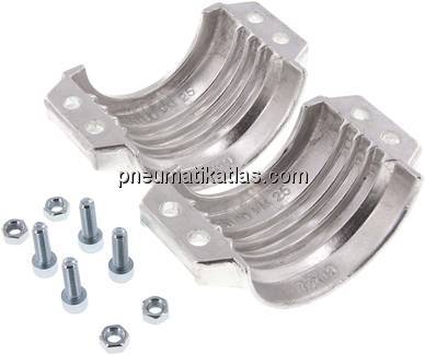 Klemmschalen 94 - 97mm, Aluminium, EN14420-3 (DIN2817)