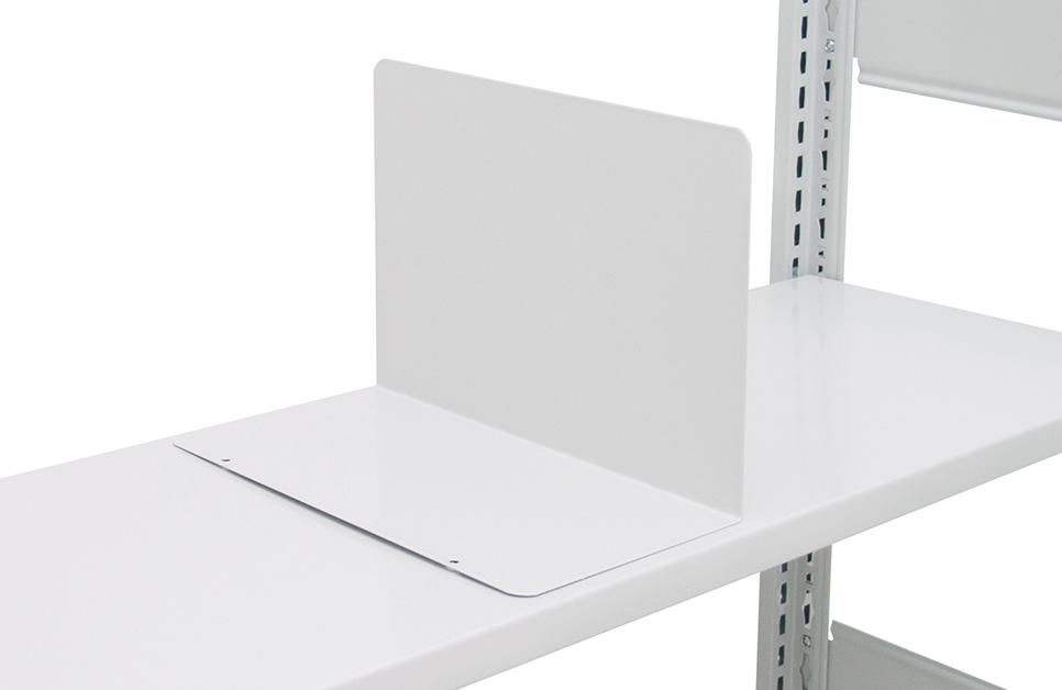 Buchstütze H200xT600 mm RAL 7035 RAL 7035