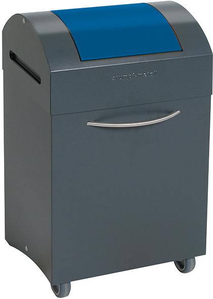 Wertstoffbeh. 45 l grau/blau, 685x380x320mm