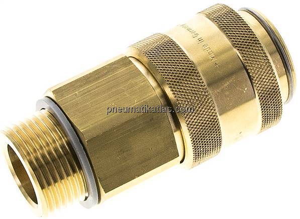 Kupplungsdose (NW19) G 1"(AG), Messing