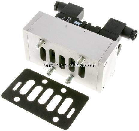 ISO-Ventil (Größe 3), 5/3-Wege Mittelstellung entlüftet, 24 V AC