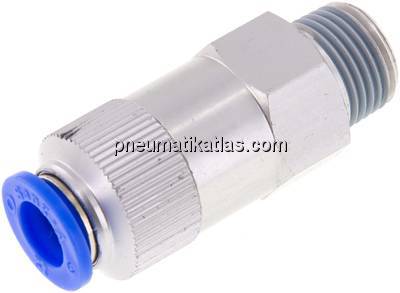 Rückschlagventil R 1/2"-12mm, Durchfluss vom Schlauch zum Gewinde, IQS-Standard