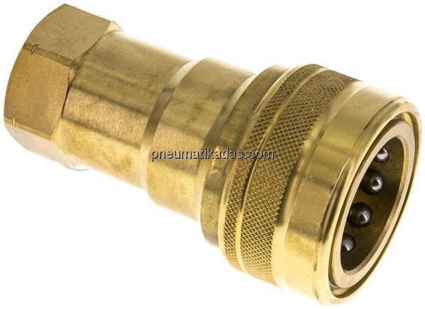 Hydraulikkupplung ISO 7241-1B, Muffe, NPT 3/4"(IG),Messing