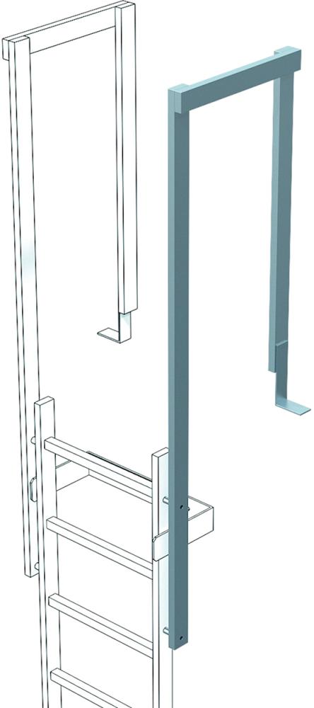 Ausstiegsgeländer Stahl verzinkt ZARGES